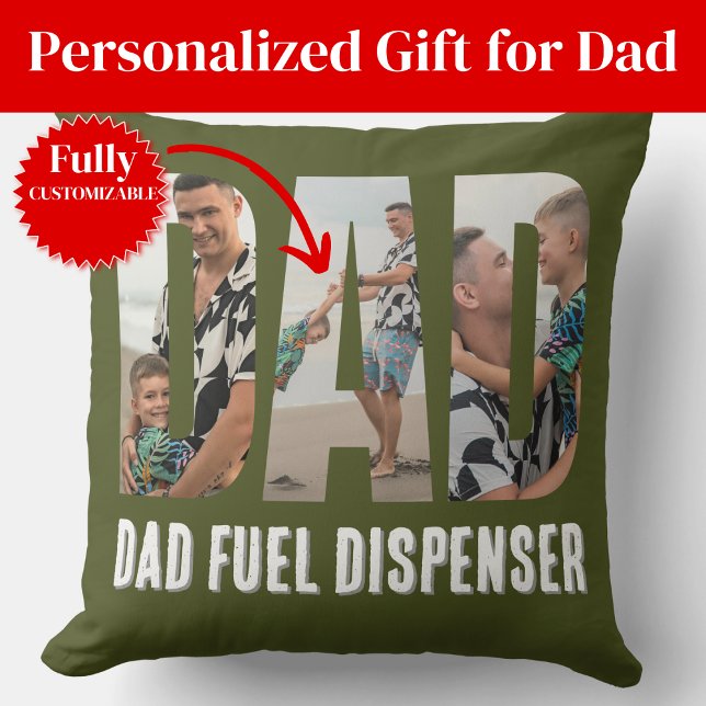 Almofada Divertida para Papai (Funny Dad Throw Pillow)