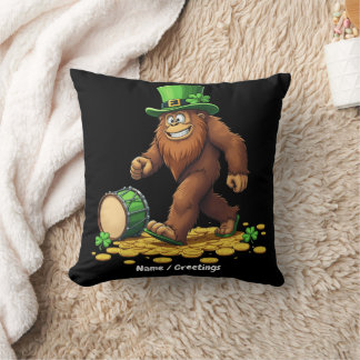 Almofada Divertido Bigfoot Sasquatch Trevo Dia de São Patrí
