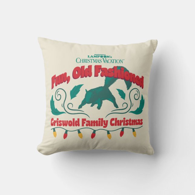 Almofada Divertido, Velho Feliz Natal da Família Griswold (Frente)