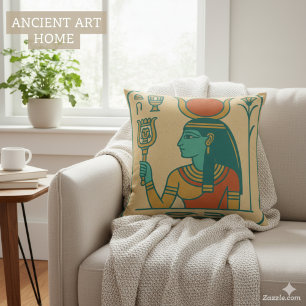 Almofada Divine Hathor Egípcio Art & Symbols