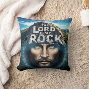 Almofada Divino Fé: O Senhor é a minha pedra