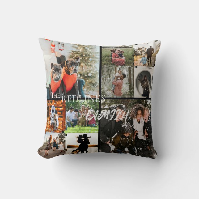 Almofada DIY YOUR | FAMILY Two Sided Family 10 Pictures Thr (Frente)