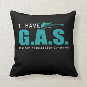 Almofada Dizer engraçado do guitarrista da música do