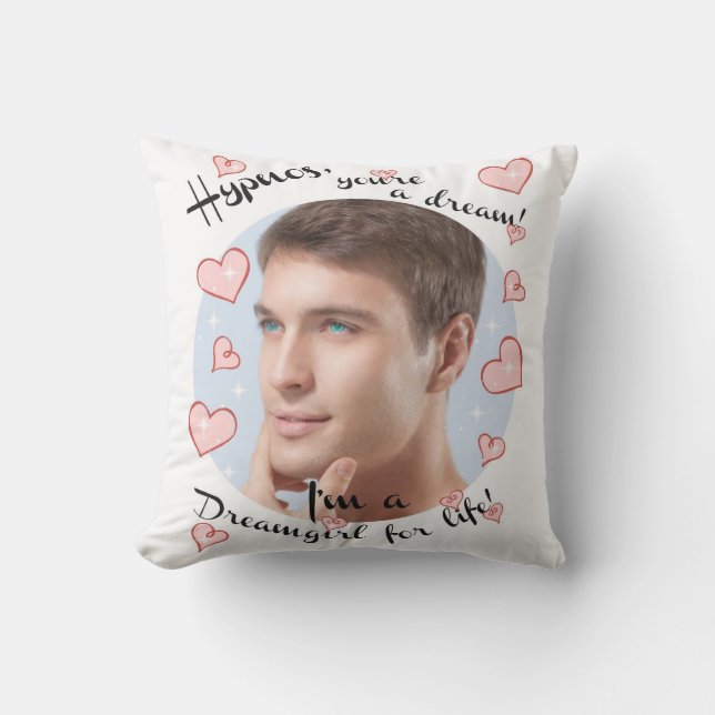 Almofada Do que a menina e o Hypnos você é um travesseiro (Frente)