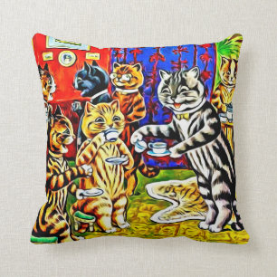 Almofada Do "travesseiro estilizado dos gatos de Louis Wain