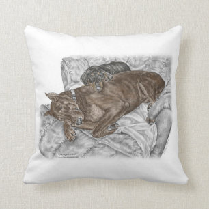 Almofada Doberman Dog e Puppy