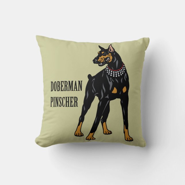 Almofada doberman pinscher (Frente)