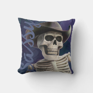 Almofada Doc Bones É Sassado, Esqueleto Cowboy!