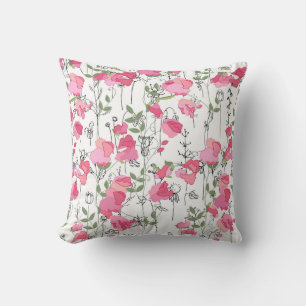 Almofada Doce Ervilha: Textura Floral de Verão.