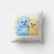 Doce Monstro Azul e Amarelo Melhores Amigos