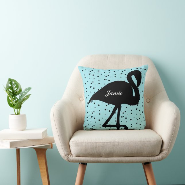Almofada Doce Random Flamingo Teal Aqua (Cadeira)