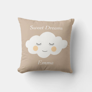 Almofada Doce Sonhos Nome Sleepy Kawaii Cloud Pastel