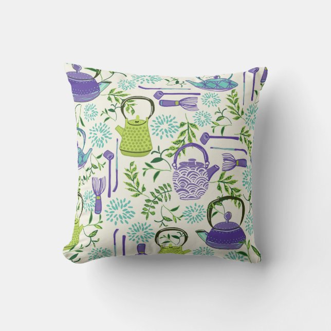 Almofada Doces e Folhas Japonesas (Frente)