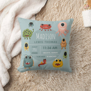 Almofada Docinho Bonito Nursery Monster Alienígenas