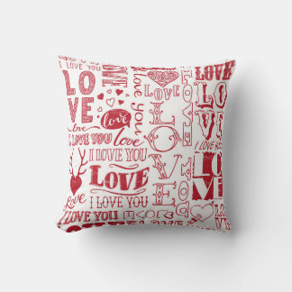 Almofada Dodles de amor feitos à mão, um padrão encantador.