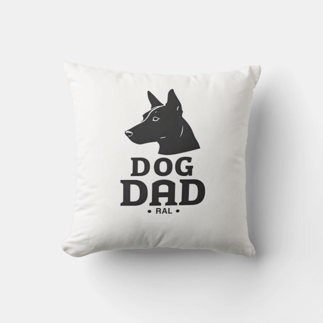 Almofada Dog Dad Gifts for Him – Funny & Custom Gea (Frente)