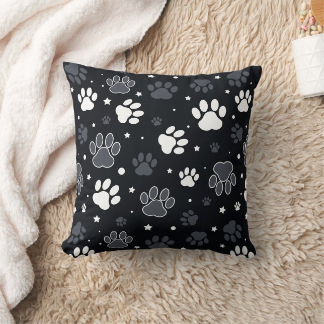 Almofada Dog Paws Pattern – Funny Gift for Pet Lovers (Cobertor)