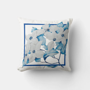 Almofada Dogwood Flowers em um Travesseiro decorativo