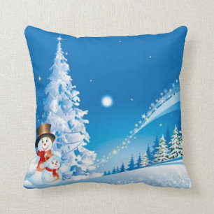 Almofada Dois bonecos de neve felizes
