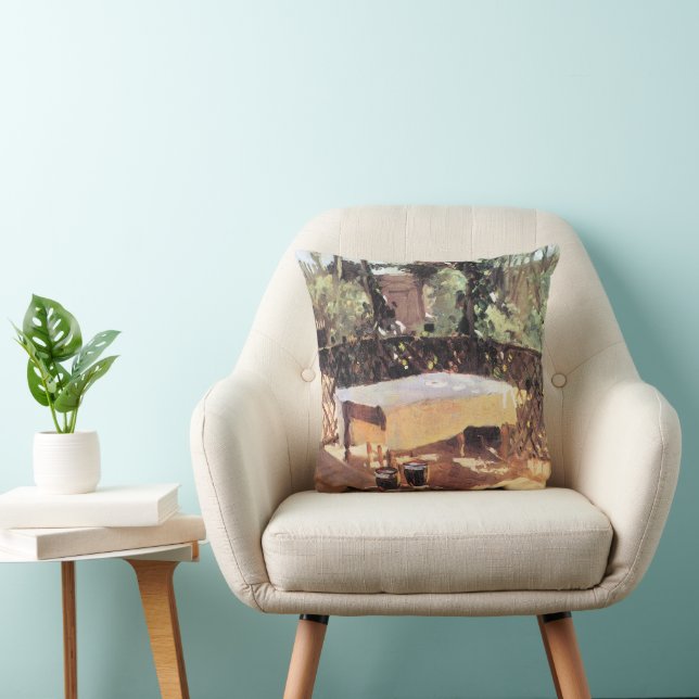 Almofada Dois copos de vinho por John Singer Sargent (Cadeira)