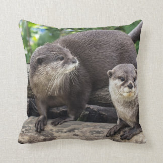 Almofada Dois lontra bonito das lontras |