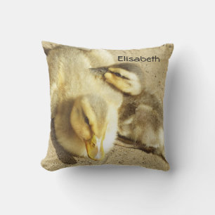 Almofada dois pequenos patos crianças travesseiro decorativ