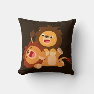 Almofada Dois Travesseiro decorativo de Leões de Cartoon Ba