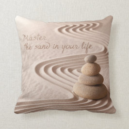 Almofada Domine a areia em seu travesseiro da vida