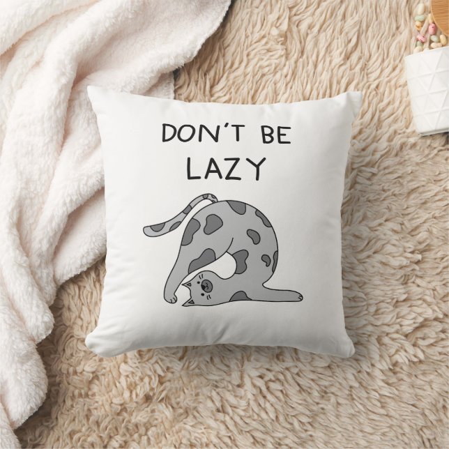 Almofada Don’t Be Lazy Yoga Cat (Cobertor)