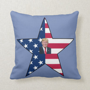 Almofada Donald J. Trump~ Presidente~ US Flag~ Star ~ MAGA