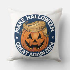 Almofada Donald Trump Halloween Pumpkin Travesseiro decorat
