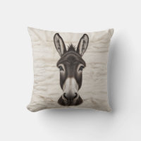 Donkey Delight": Travesseiros de Kilim Preto e Bra