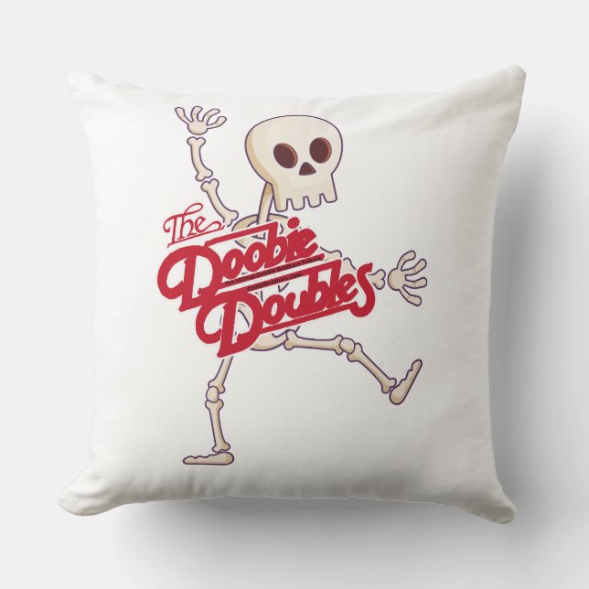 Almofada Doobie Doubles Dancing Skeleton Travesseiro decora (Frente)