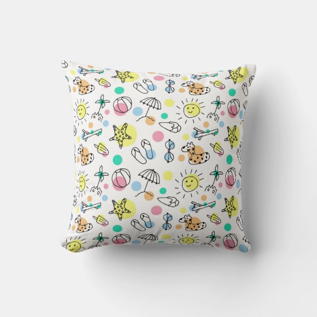 Almofada Doodle Infantil Muito Bonita (Frente)