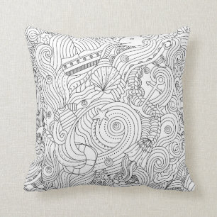 Almofada Doodle náutico