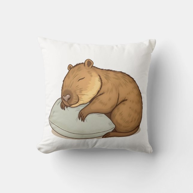 Almofada dormindo Capybara Sleepybara (Frente)
