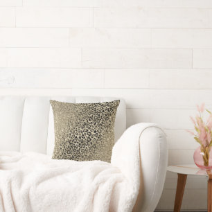 Almofada Dourada falha no fundo do ombro-leopardo