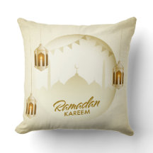 Almofada Dourada Ramadan Kareem