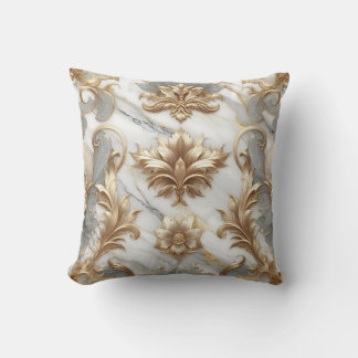 Almofada Dourado e Marble Cushion