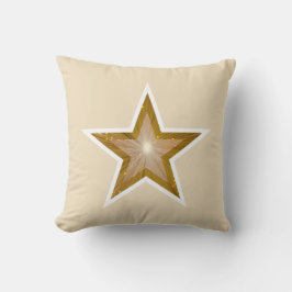 Almofada "Dourado" Estrelas, branco, creme branco