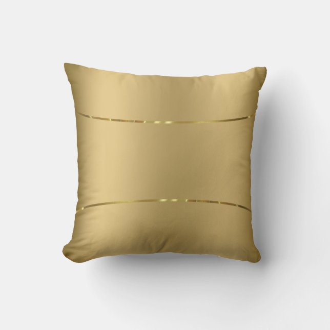 Almofada Dourado fundo brilhante sotaque dourado travesseir (Frente)