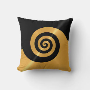 Almofada Dourado metal de aço inoxidável com padrão espiral