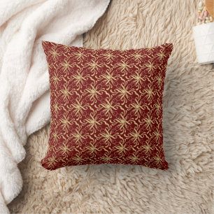 Almofada Dourado padrão de espiral no Travesseiro decorati