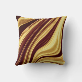 Almofada Dourado padrão de mármore