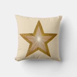 Almofada "Dourado" Star 'Texto' travesseiro decorativo quad