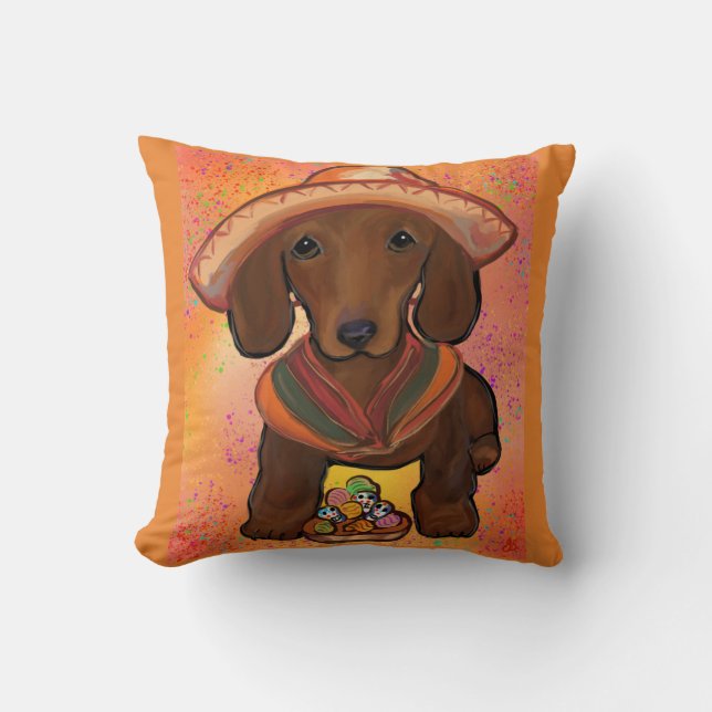 Almofada Doxie Vermelho (Frente)