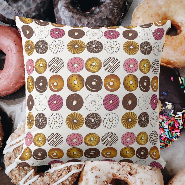 Almofada Dozen Rosquinha Breakfast Junk Comida Doughnut (Donut pillow)