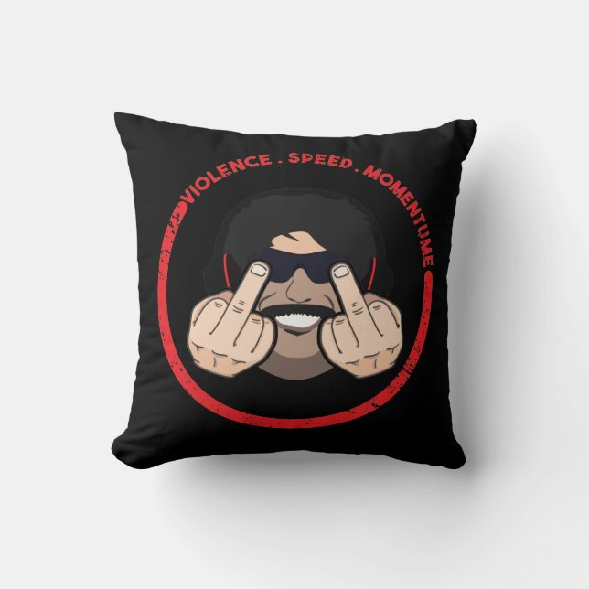 Almofada Dr. Ignora Violência Velocidade Momentum T-Shirt (Frente)