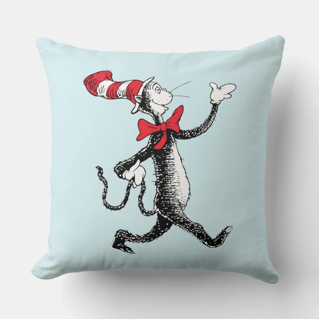 Almofada Dr. Seuss | Gato na Marcha do Chapéu (Frente)