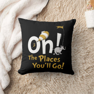 Almofada Dr. Seuss Oh, The Places You'll Go! Retro